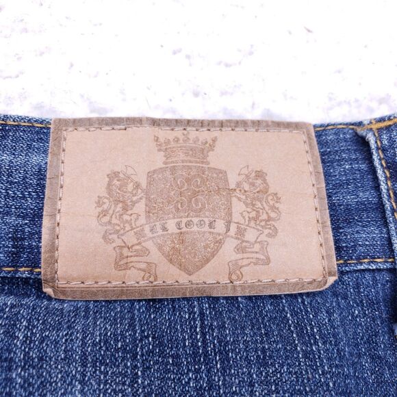 LL Cool J Jean Shorts Denim Cotton Mens SZ 36 Blue Straight VTG Baggy 90s Y2K - Picture 8 of 12